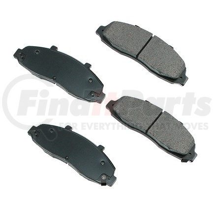 ASP679 by AKEBONO - Performance Ultra Premium Ceramic Disc Brake Pad Kit