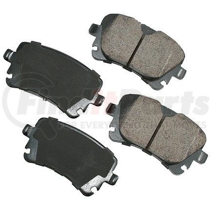 EUR1018 by AKEBONO - EURO Ultra Premium Ceramic Disc Brake Pad Kit