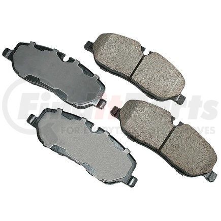 EUR1098 by AKEBONO - EURO Ultra Premium Ceramic Disc Brake Pad Kit