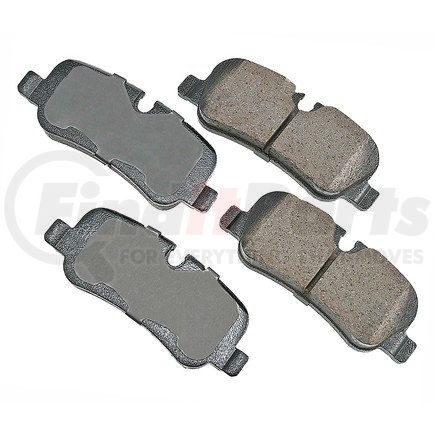 EUR1099 by AKEBONO - EURO Ultra Premium Ceramic Disc Brake Pad Kit