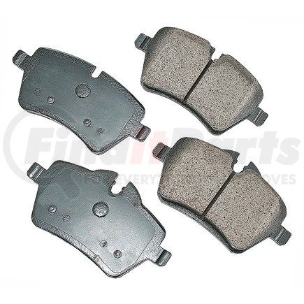 EUR1204 by AKEBONO - EURO Ultra Premium Ceramic Disc Brake Pad Kit