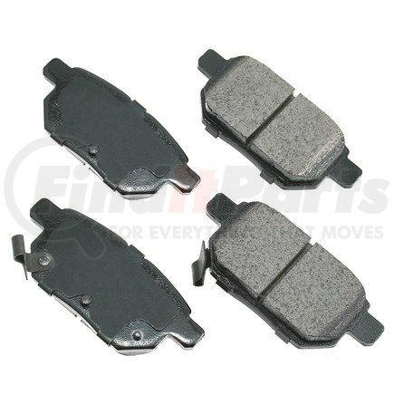 ASP1354 by AKEBONO - Performance Ultra Premium Ceramic Disc Brake Pad Kit