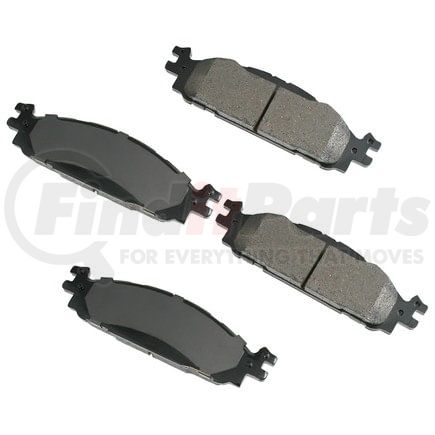 ASP1508 by AKEBONO - Performance Ultra Premium Ceramic Disc Brake Pad Kit
