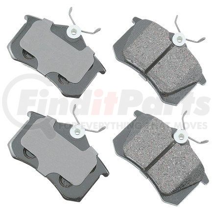 EUR340A by AKEBONO - EURO Ultra Premium Ceramic Disc Brake Pad Kit