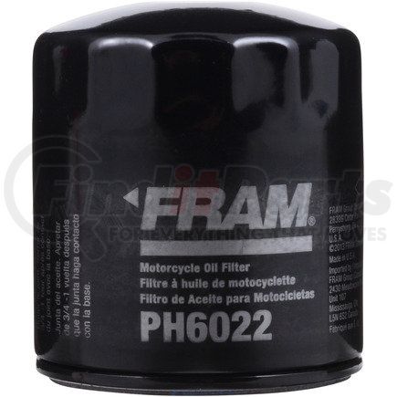 PH6022 by FRAM - Motorcycle Full-Flow Spin-on Oil Filter