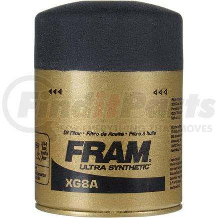 XG8A by FRAM - Engine Oil Filter - Spin-On, Ultra Synthetic, Threaded, Standard