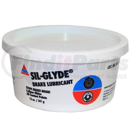 BK-12 by AGS COMPANY - Sil-Glyde Silicone Brake Lubricant, Tub, 12 oz