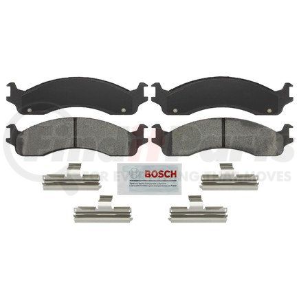 BSD655 by BOSCH - Severe Duty Brake Pads - Front, Semi Metallic, with Shims, Chamfered Edges