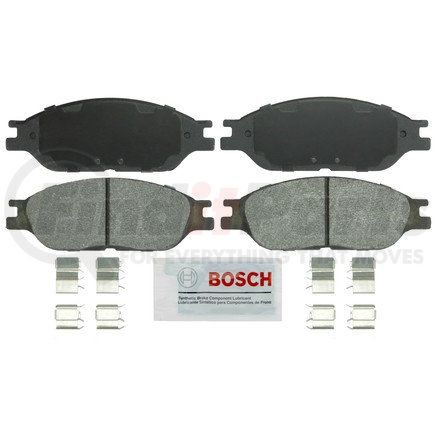 BSD803 by BOSCH - Severe Duty Brake Pads - Rear, Ceramic, with Shims, Chamfered Edges