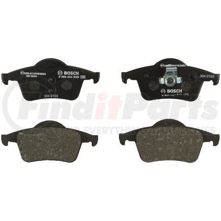 0986424539 by BOSCH - EUROLINE DISC BRAKE PAD SET