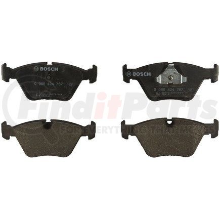 0986424767 by BOSCH - EUROLINE DISC BRAKE PAD SET