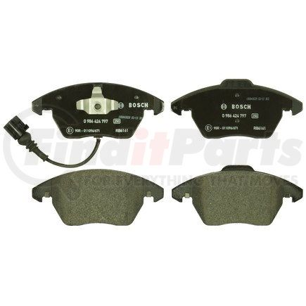 0986424797 by BOSCH - EUROLINE DISC BRAKE PAD SET