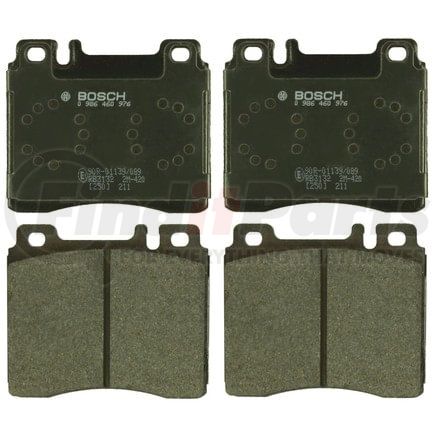 0986460976 by BOSCH - EUROLINE DISC BRAKE PAD SET