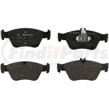 0986494002 by BOSCH - EUROLINE DISC BRAKE PAD SET