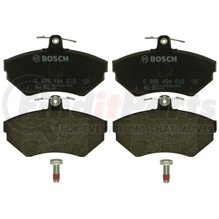 0986494010 by BOSCH - EUROLINE DISC BRAKE PAD SET