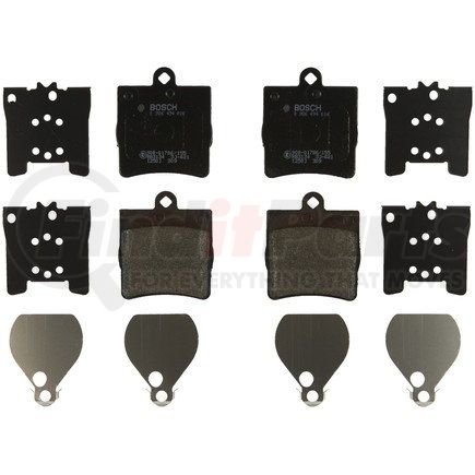 0986494016 by BOSCH - EUROLINE DISC BRAKE PAD SET