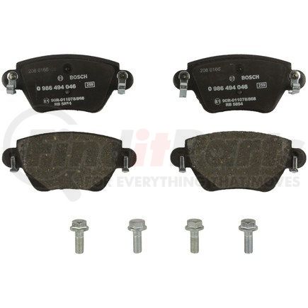 0986494046 by BOSCH - EUROLINE DISC BRAKE PAD SET