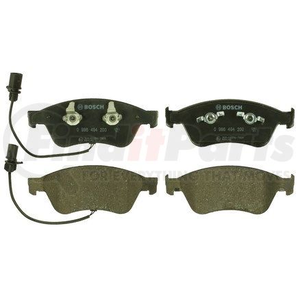 0986494200 by BOSCH - EUROLINE DISC BRAKE PAD SET