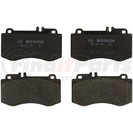 0986494405 by BOSCH - EUROLINE DISC BRAKE PAD SET