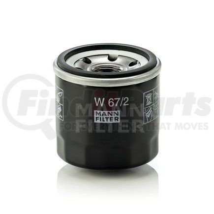 W67/2 by MANN-HUMMEL FILTERS - Spin-on Oil Filter