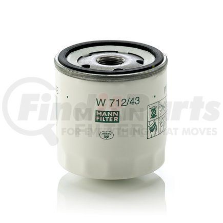 W712/43 by MANN-HUMMEL FILTERS - Spin-on Oil Filter