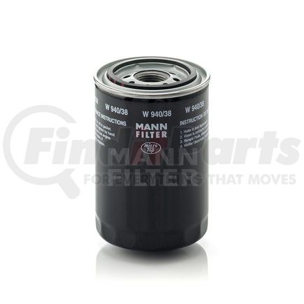 W940/38 by MANN-HUMMEL FILTERS - Spin-on Oil Filter