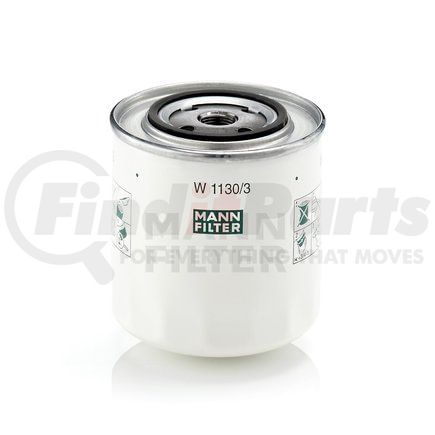 W1130/3 by MANN-HUMMEL FILTERS - Spin-on Oil Filter