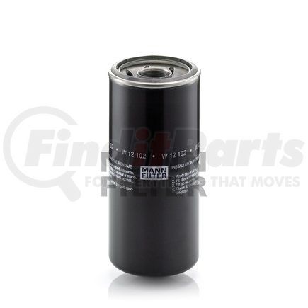 W12102 by MANN-HUMMEL FILTERS - Spin-On Oil Filter