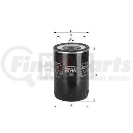 WK731 by MANN-HUMMEL FILTERS - MANN-FILTER BASE Spin-On Fuel Filter