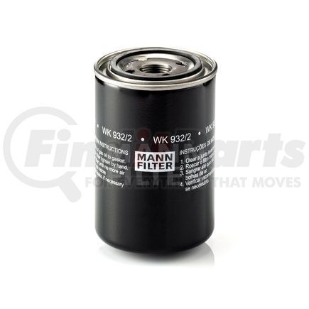WK932/2 by MANN-HUMMEL FILTERS - Spin-on Fuel Filter
