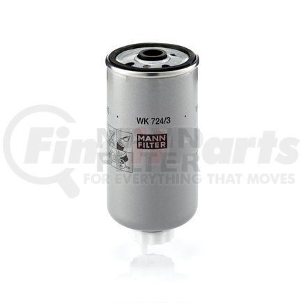 WK724/3 by MANN-HUMMEL FILTERS - Spin-on Fuel Filter