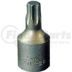 KTI-21815 by K-TOOL INTERNATIONAL - 1/4" Drive Chrome Vanadium Steel Internal Torx Socket, T-15