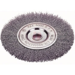 1423-2121 by FIREPOWER - Wire Wheel Brushes, Crimped, 6” dia. x 1/2” wide