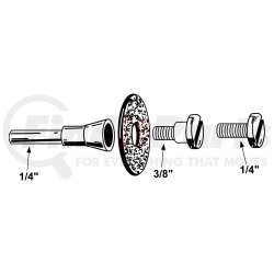 1423-2185 by FIREPOWER - Mandrel Set, 1/4” & 3/8” Arbors, with 1/4” Shank