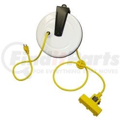 2630-3000 by GENERAL INDUSTRIAL MANUFACTURES - Power Supply Reel with 30' Cord, Triple Receptacle and Circuit Breaker