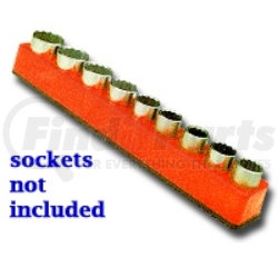 1284 by MECHANIC'S TIME SAVERS - 1/2" Drive Magnetic Orange Socket Holder   10-19mm