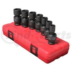 2654 by SUNEX TOOLS - 7 Piece 1/2" Drive Universal SAE Impact Socket Set