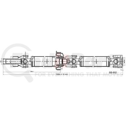 SB-902 by DIVERSIFIED SHAFT SOLUTIONS (DSS) - Drive Shaft Assembly