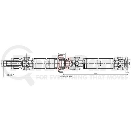 SB-907 by DIVERSIFIED SHAFT SOLUTIONS (DSS) - Drive Shaft Assembly