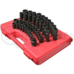 2668 by SUNEX TOOLS - 39 Pc. 1/2" Drive, SAE Master Impact Socket Set