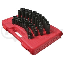 2669 by SUNEX TOOLS - 39 Pc. 1/2" Drive Metric Master Impact Socket Set