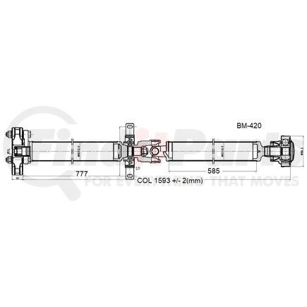BM-420 by DIVERSIFIED SHAFT SOLUTIONS (DSS) - Drive Shaft Assembly