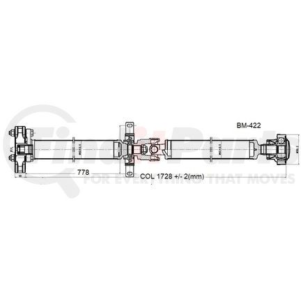 BM-422 by DIVERSIFIED SHAFT SOLUTIONS (DSS) - Drive Shaft Assembly
