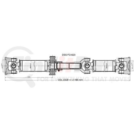 FO-623 by DIVERSIFIED SHAFTS SOLUTIONS, INC. (DSS) - Drive Shaft Assembly