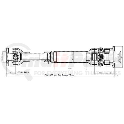 LR-116 by DIVERSIFIED SHAFT SOLUTIONS (DSS) - Drive Shaft Assembly