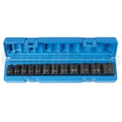 1202 by GREY PNEUMATIC - 3/8” Dr. 12 Pc. 12 Pt. Standard Length Set