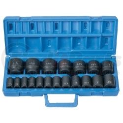 1319 by GREY PNEUMATIC - 19 pc. 1/2” Dr. Fractional Impact Socket Set