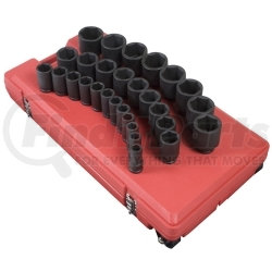 4695 by SUNEX TOOLS - 29 Pc. 3/4" Drive SAE Deep Impact Socket Set