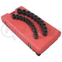 5692 by SUNEX TOOLS - 1" Dr SAE Impact Socket Set, 21Pc