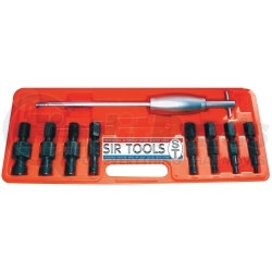 ST9006 by SIR TOOLS - 8 Piece Blind Hole Bearing / Bushing Collet Set with Slide Hammer